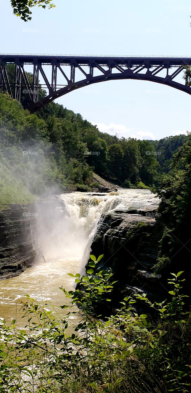 train trestle over the falls