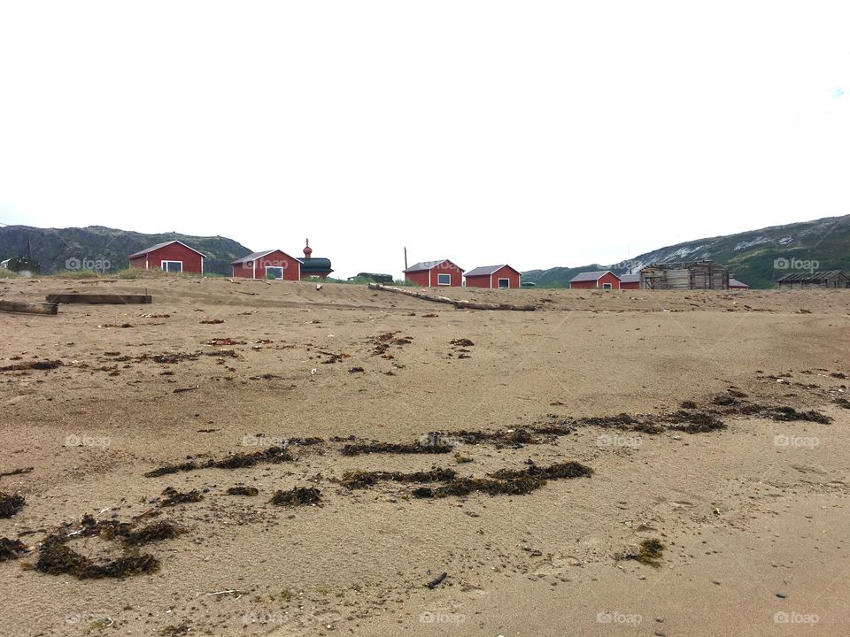 Village on the beach 