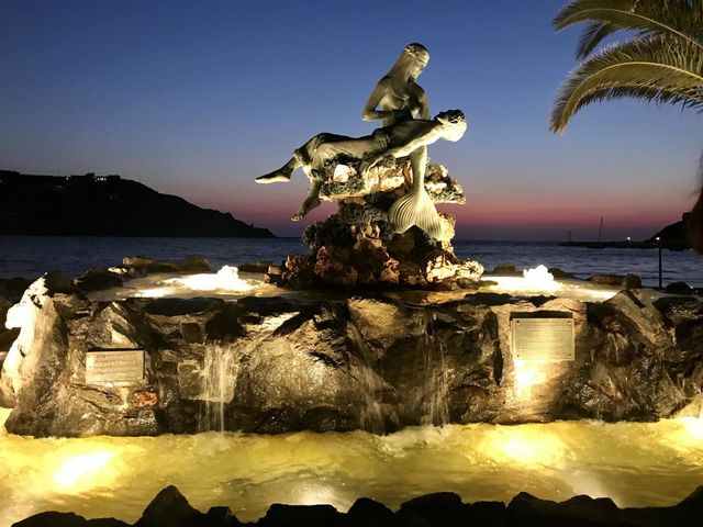 Mermaid statue “Panagia Gorgona” (Mermaid Saint) on Syros island