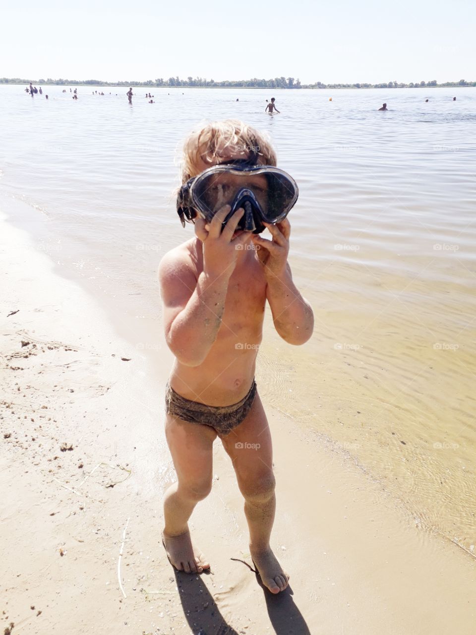 boy near the river