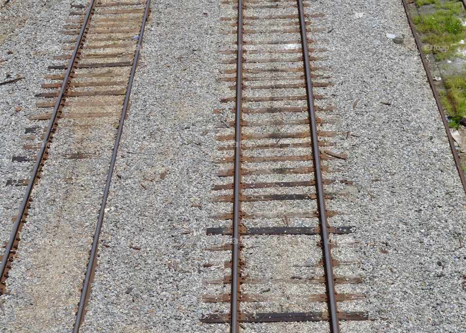 Old rail road tracks
