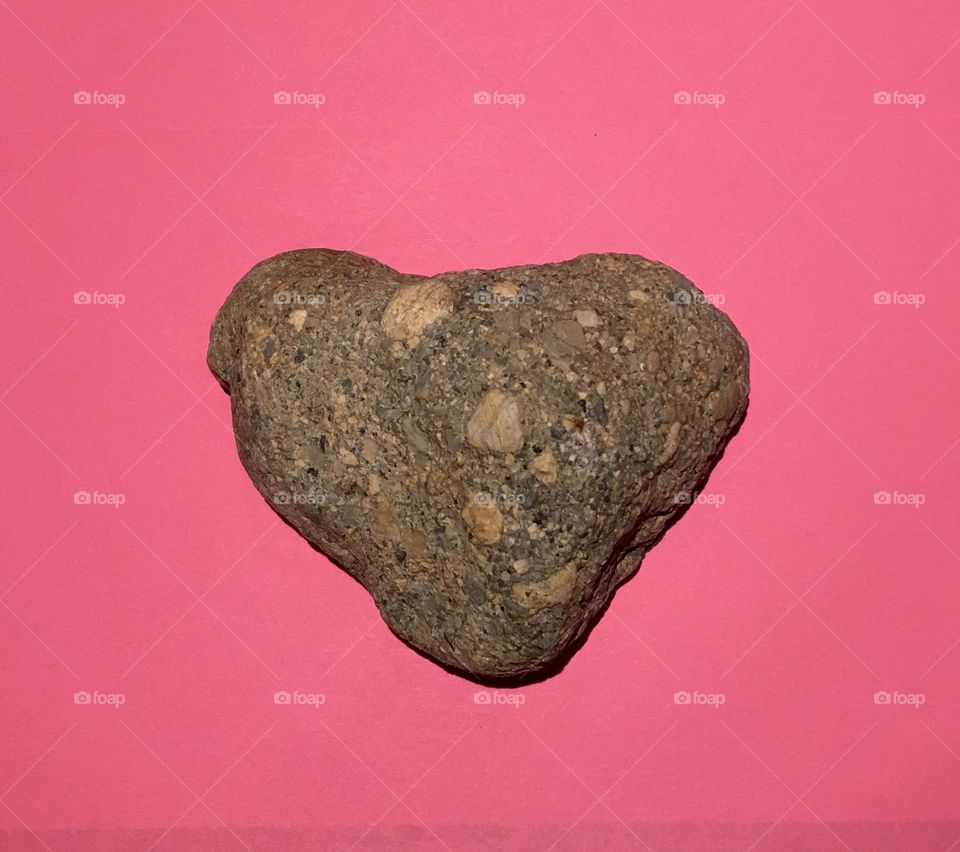 Heart shaped rock found in ground 💛