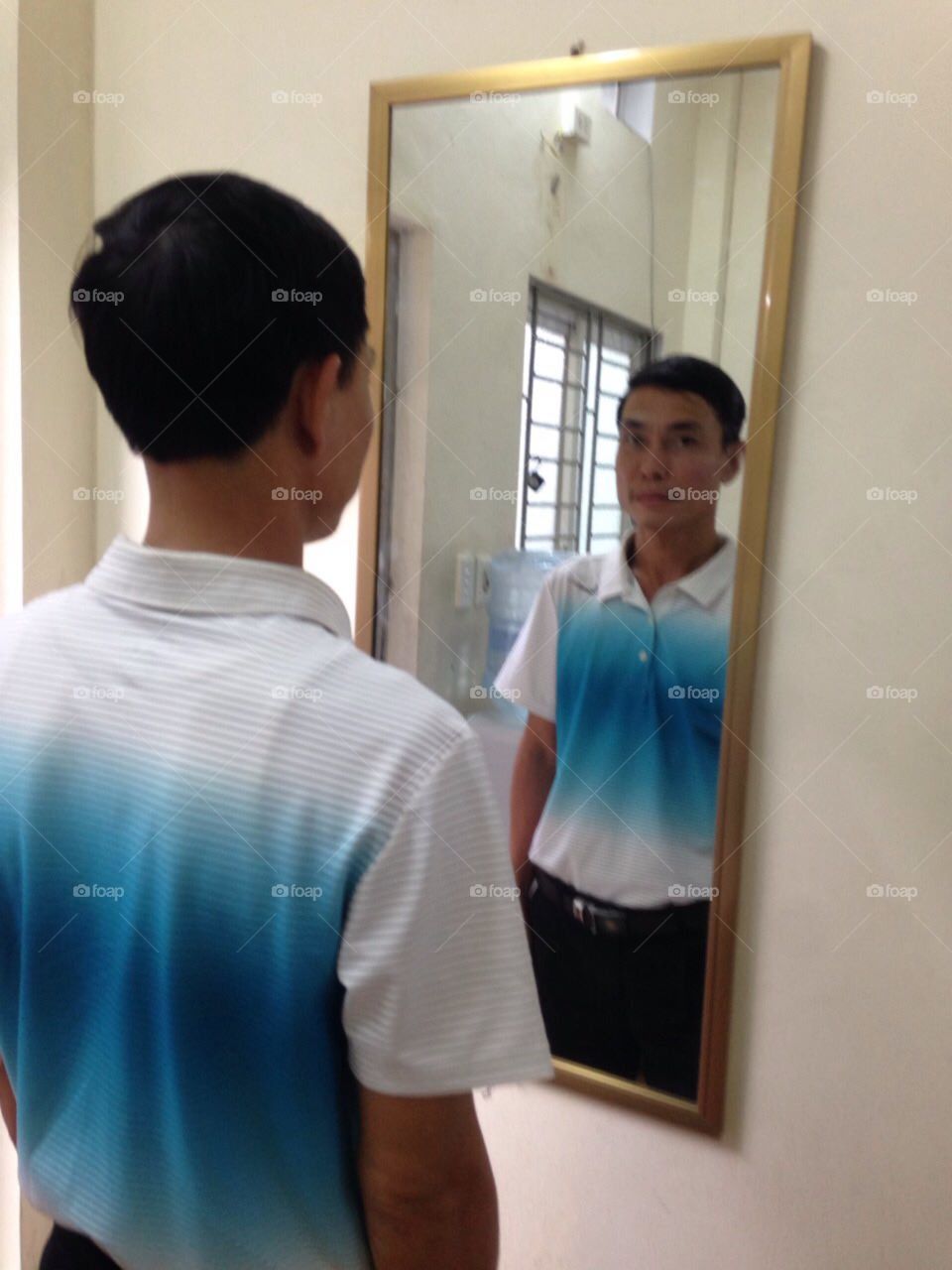 looking at Mirror