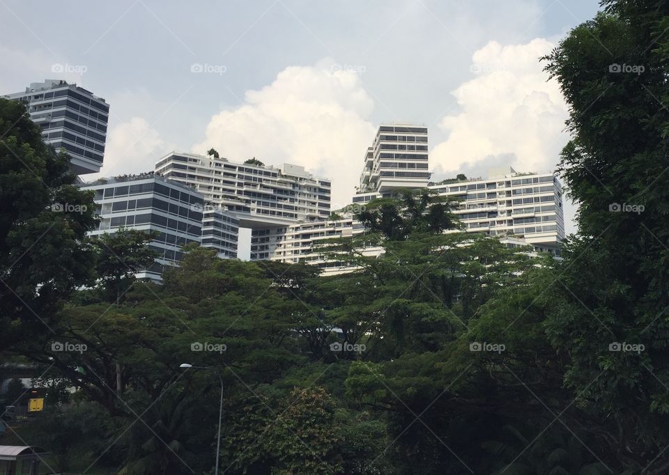 Stack of Interlaced Containers