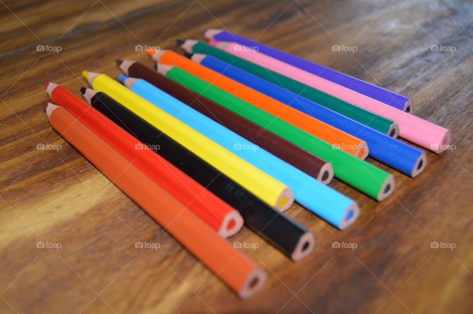 colours pencils