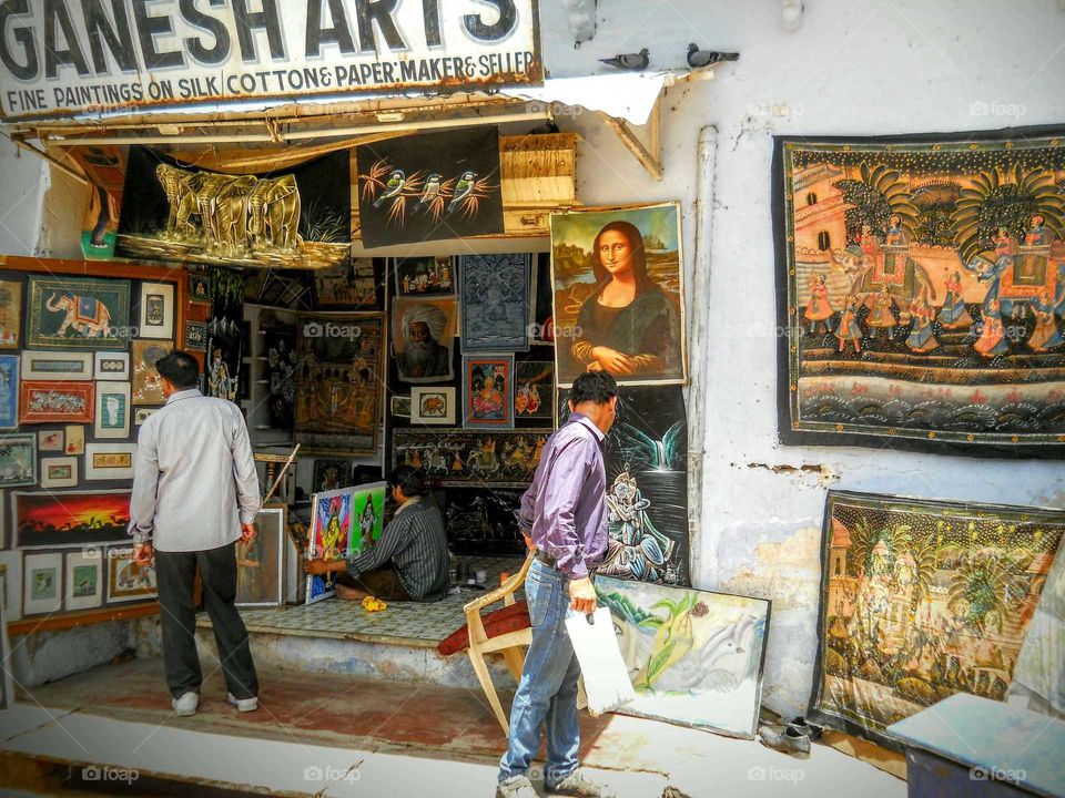 pushkar painting market