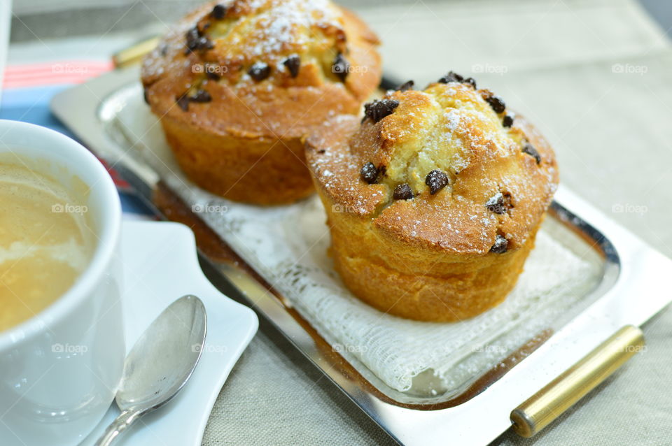 chocolate muffins to enjoy with coffee break