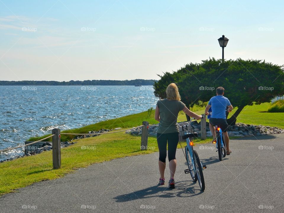 Couple Bike Riding