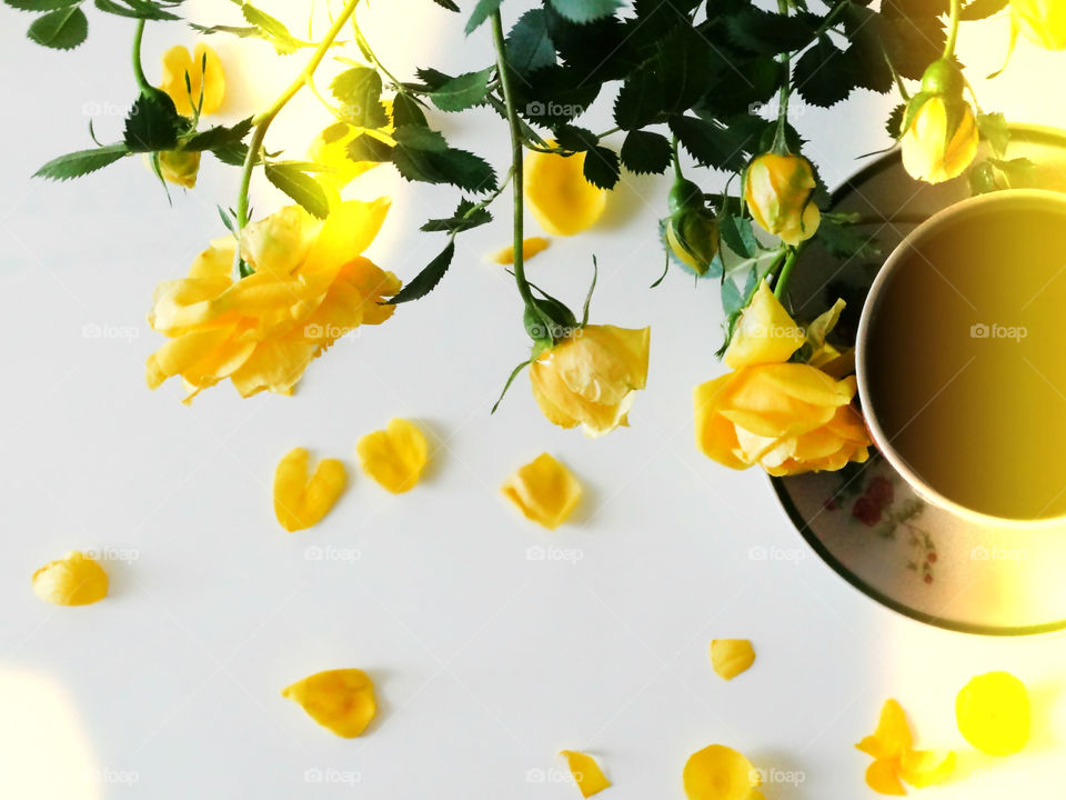 Flowers & coffee