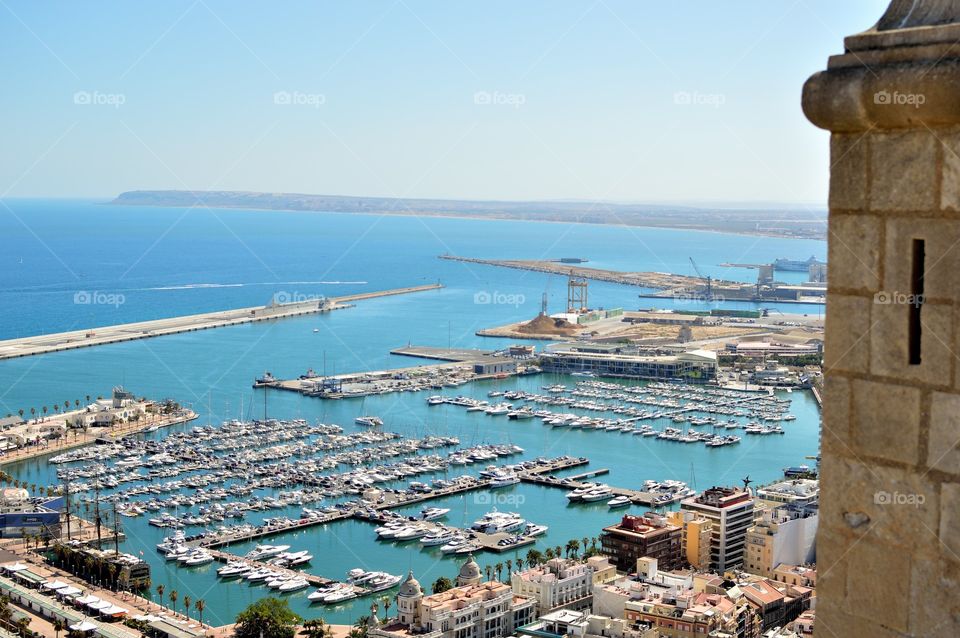 Alicante seem from the castle