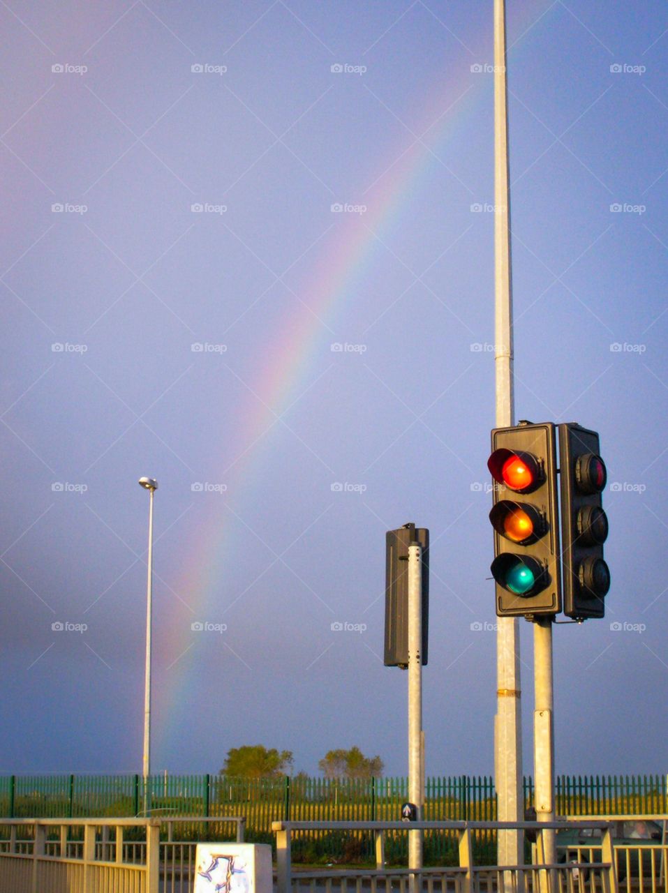 Colored light. Colored Light, rainbow & stoplight