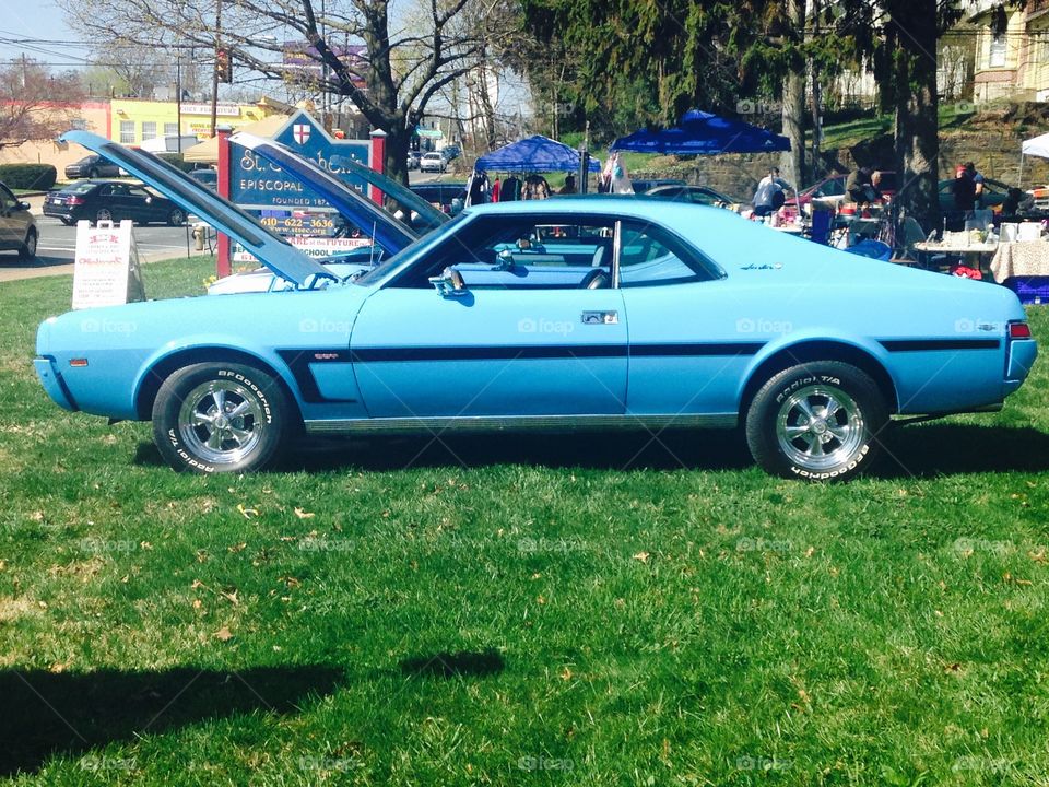 Vintage muscle car. 3rd photo of the 3 cars I saw today each one is different