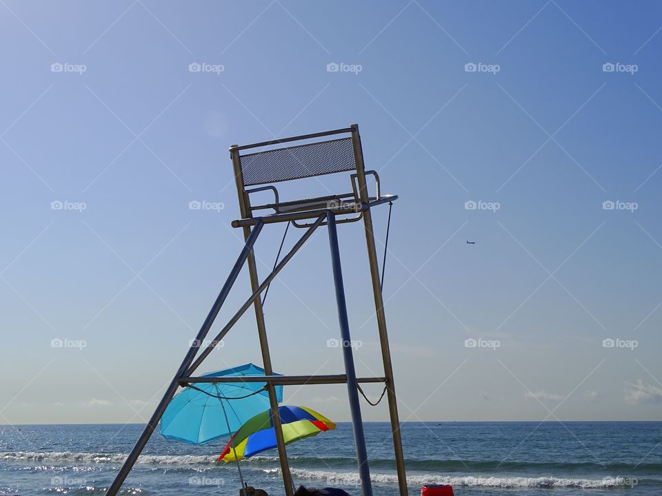 The caretaker's chair on the beach