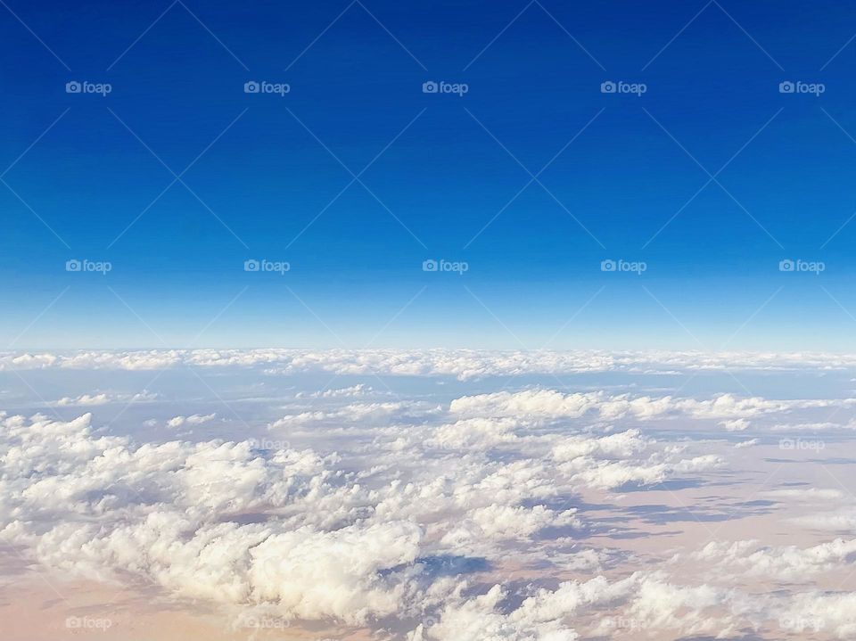 The most beautiful view from the plane window 