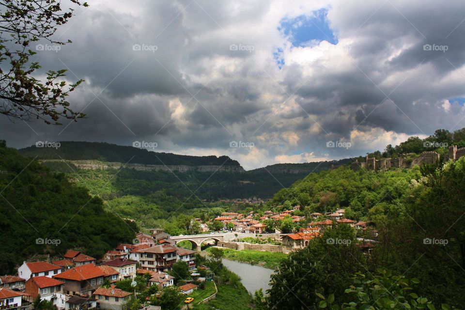 Veliko Tarnovo, Bulgaria, view from above