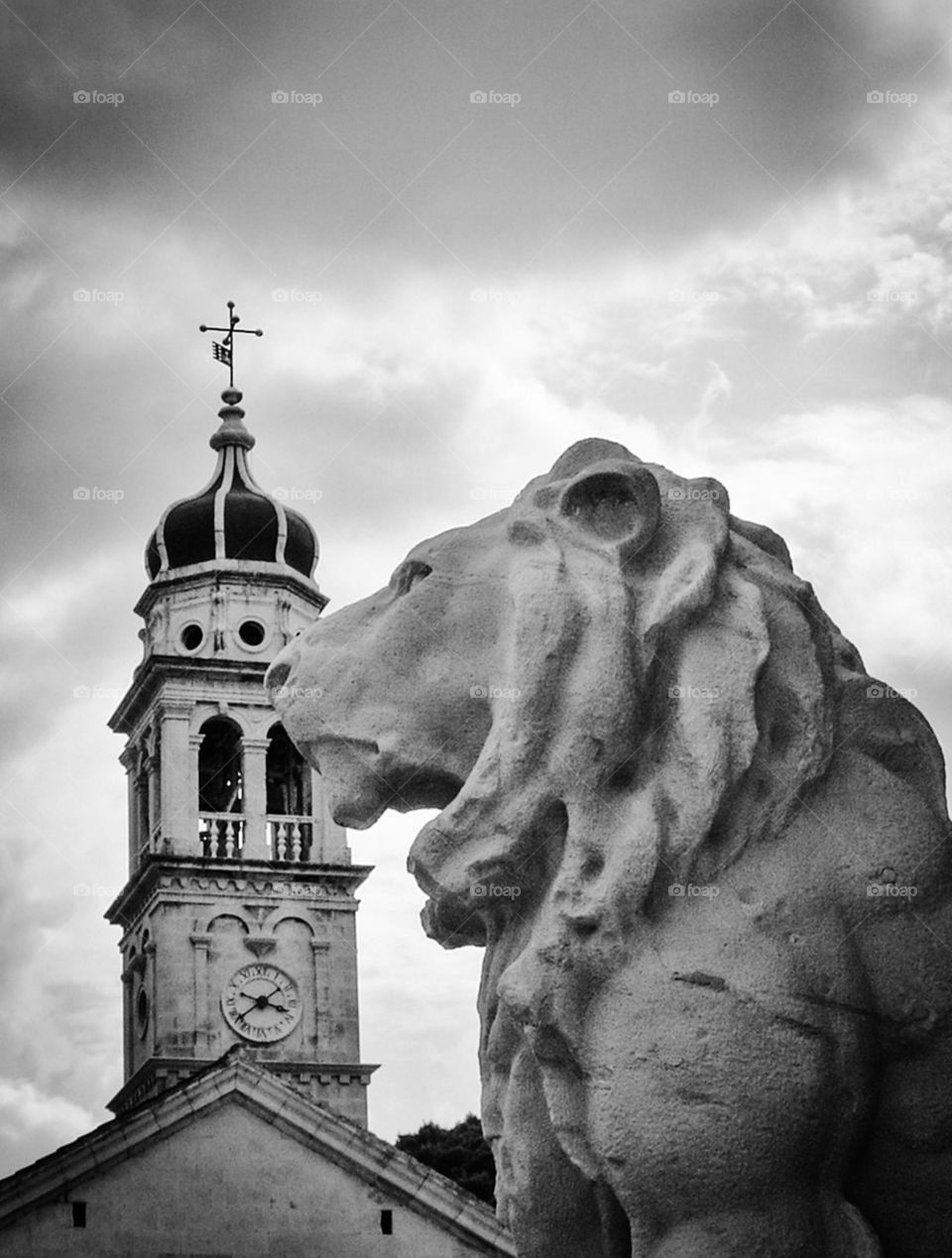 Leo and bell tower 