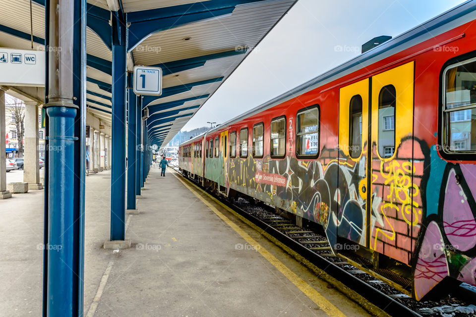 Painted train