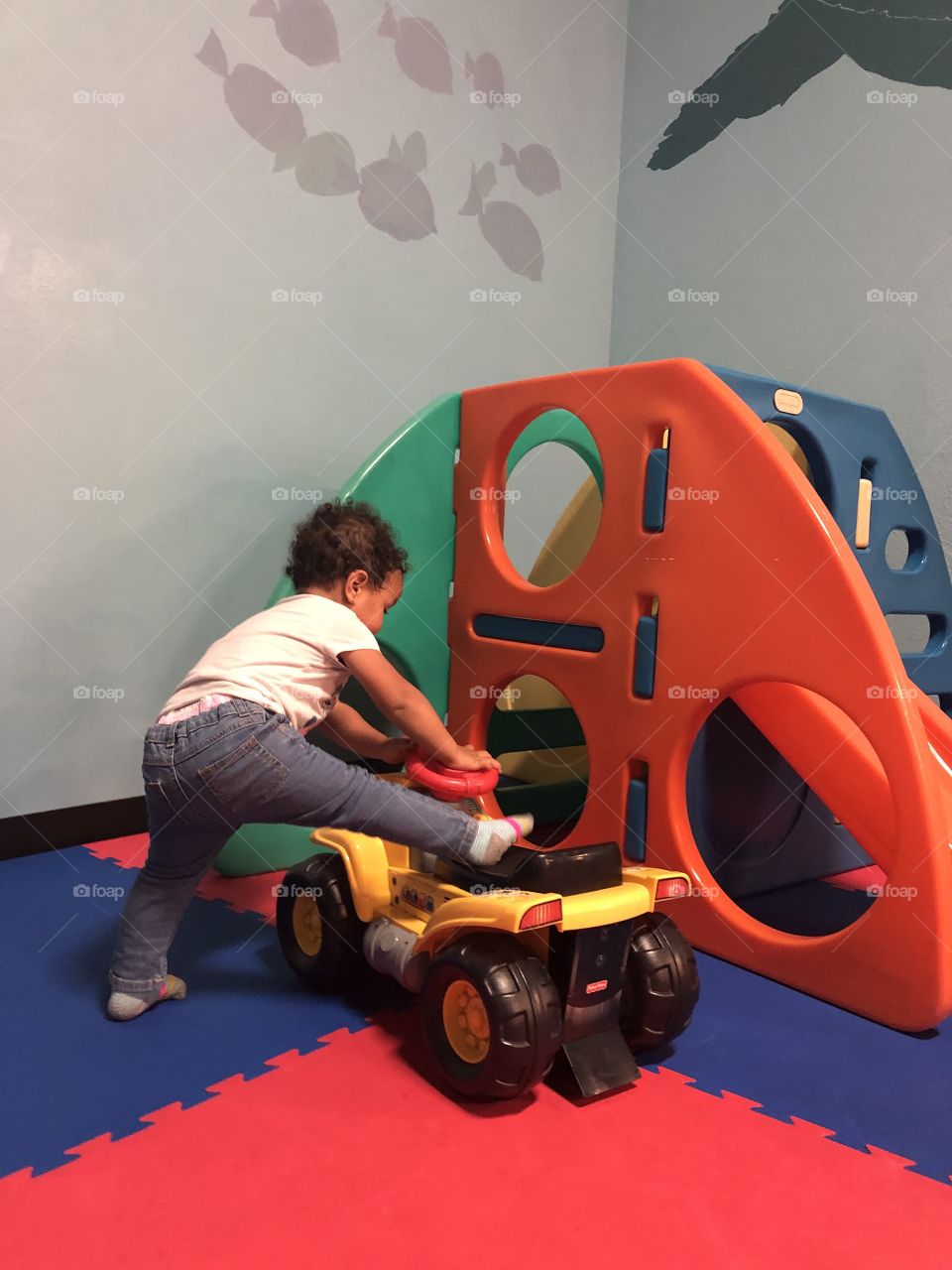 Toddler playing