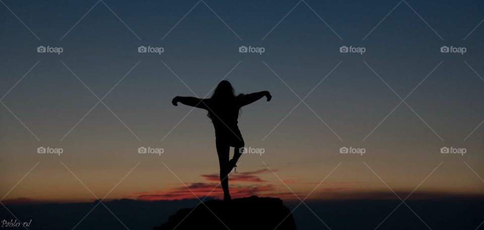 Sunset, Backlit, Silhouette, One, Sky