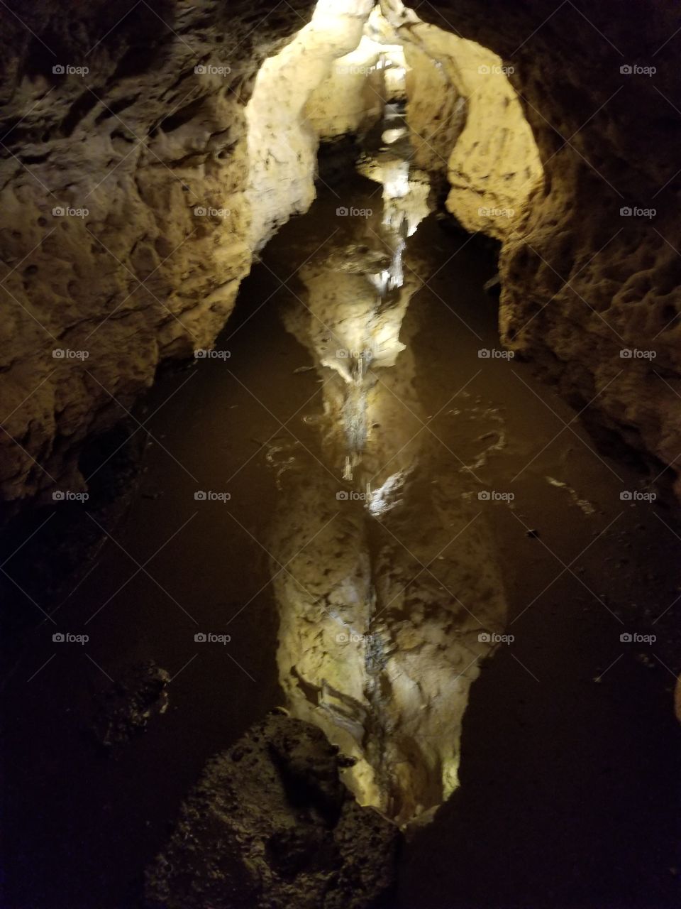reflection pond in cave