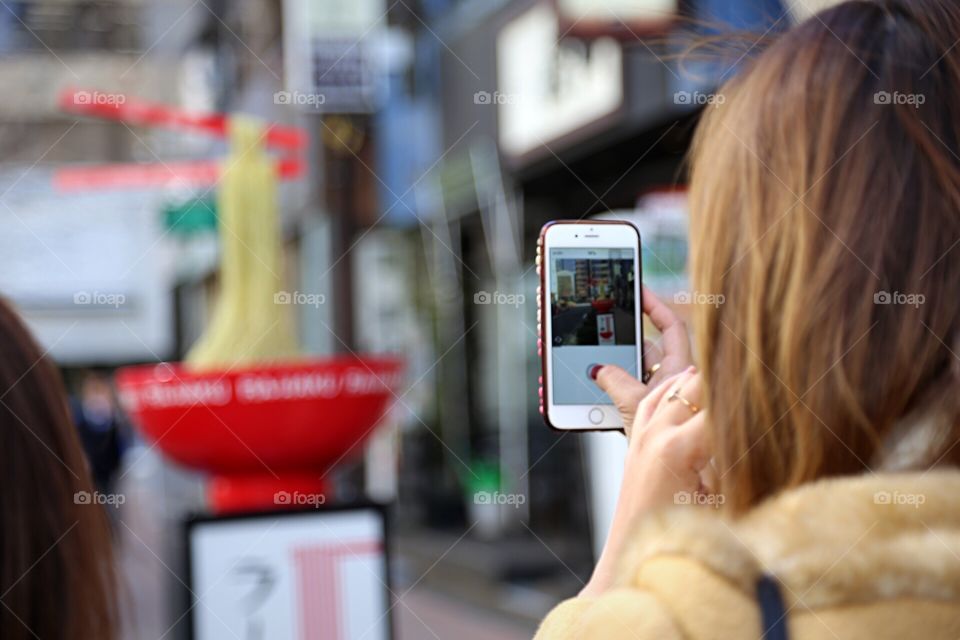 Women taking a photo 