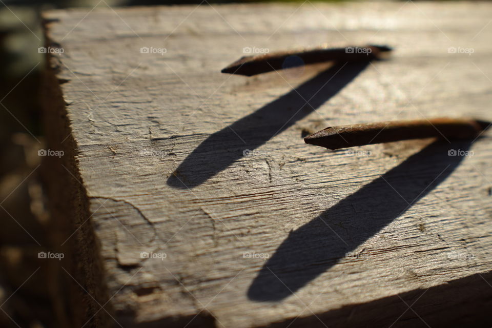 Rust bent nails are dangerous