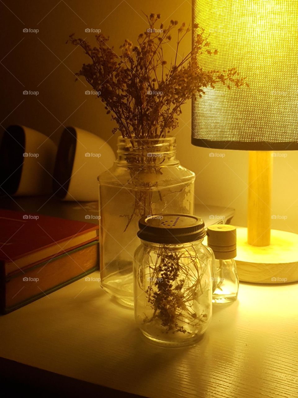 Arranjos de flores secas