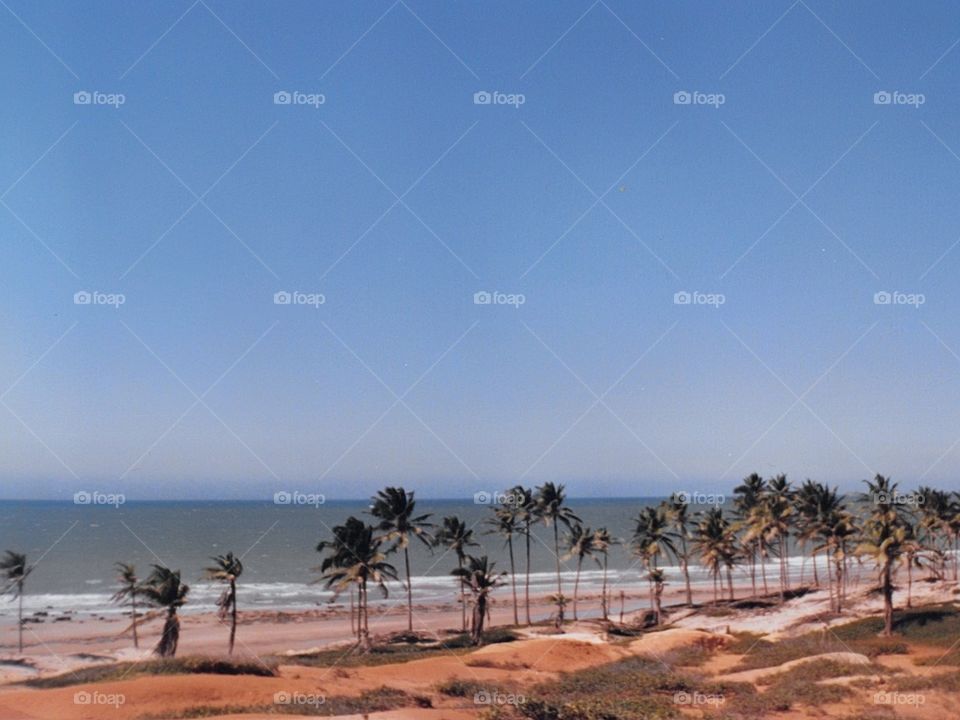 Jericoacoara, a beach near Fortaleza - Capital of Ceará, a northeast State in Brasil, known for its beautiful beaches, constant winds and Sand Dunes.