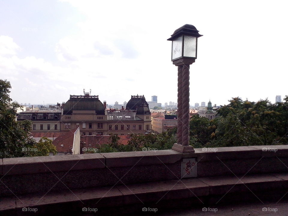 Amazing promenade over downtown 