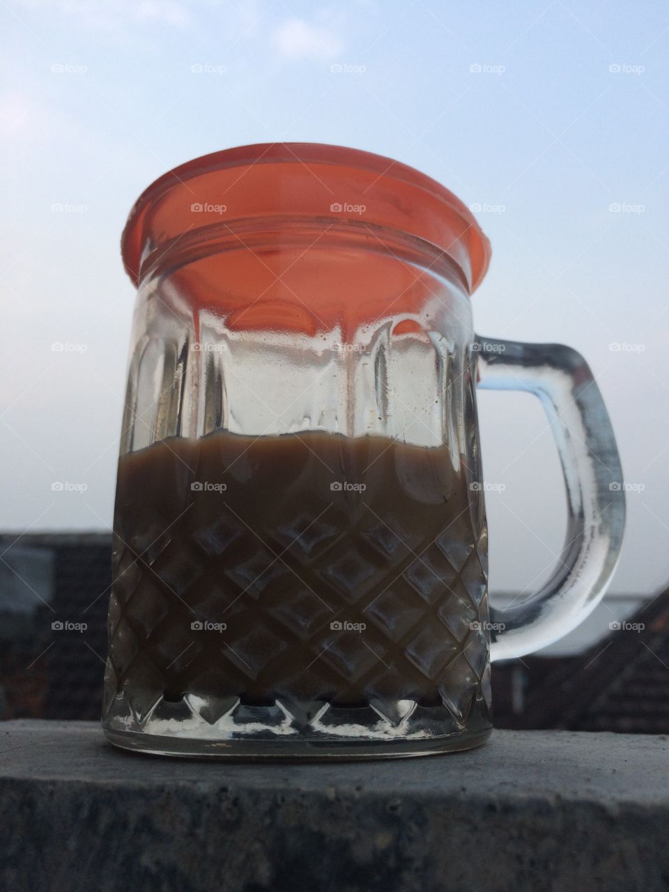 A glass of coffee