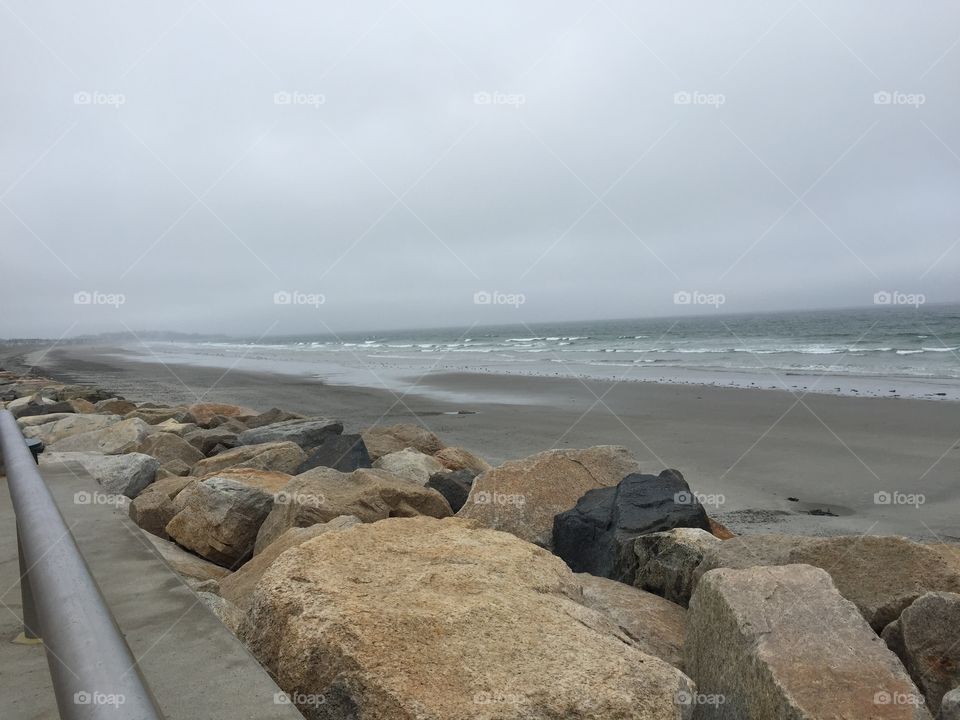 Gloomy beach (left) 6/2/16
