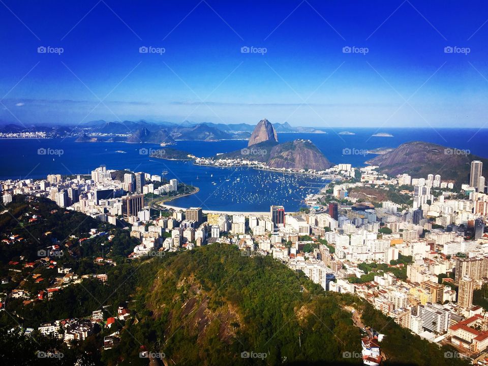 Looking over the sugar loaf in Rio de Janeiro
