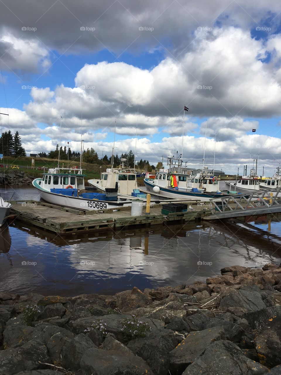Fishing boats in Toney River