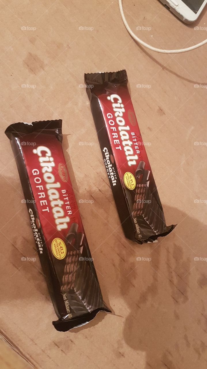 Gofret çikolatalı