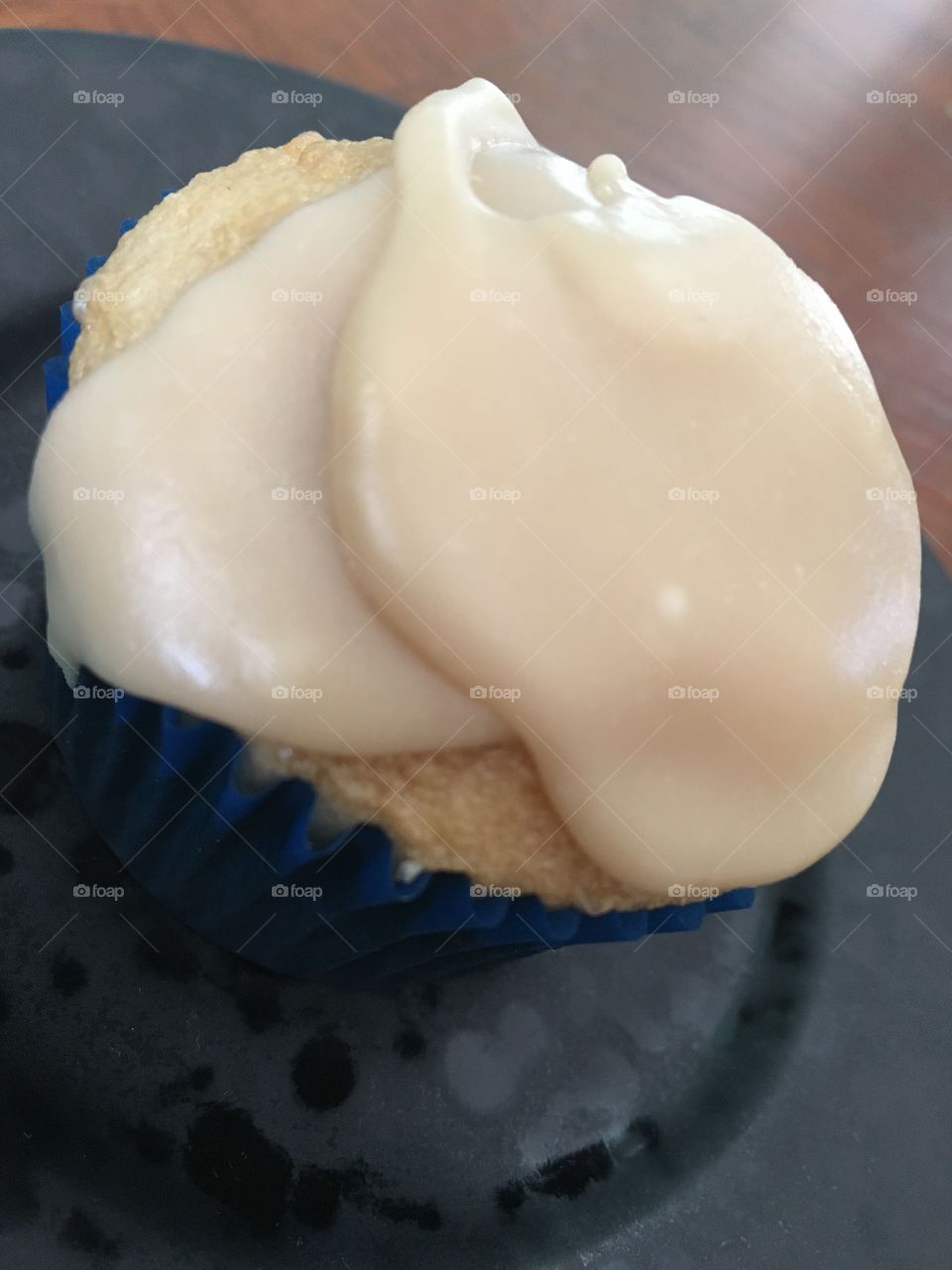 Butter Pecan Cupcake with Brown Sugar Icing 