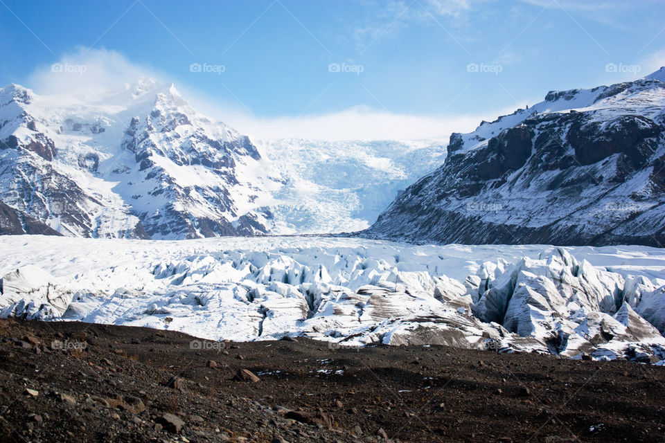 Svinafellsjokull glacier