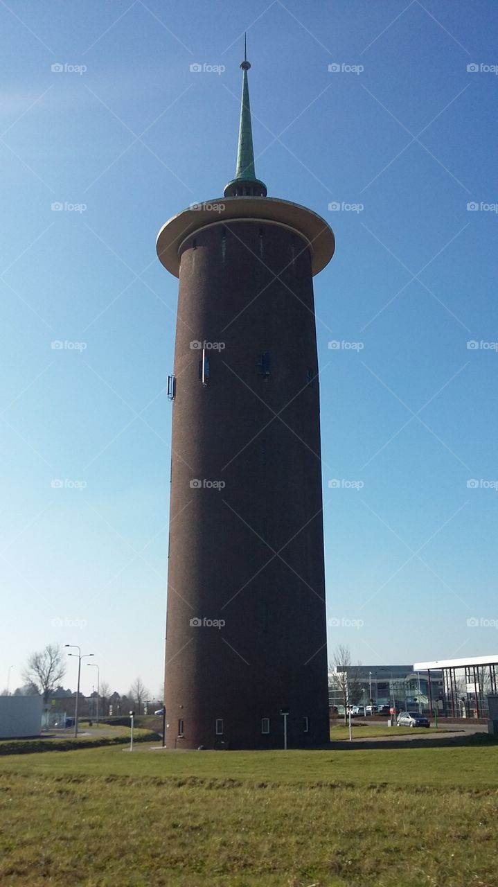 Water tower up close the netherlands