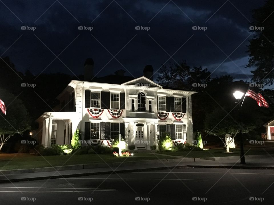 House at night