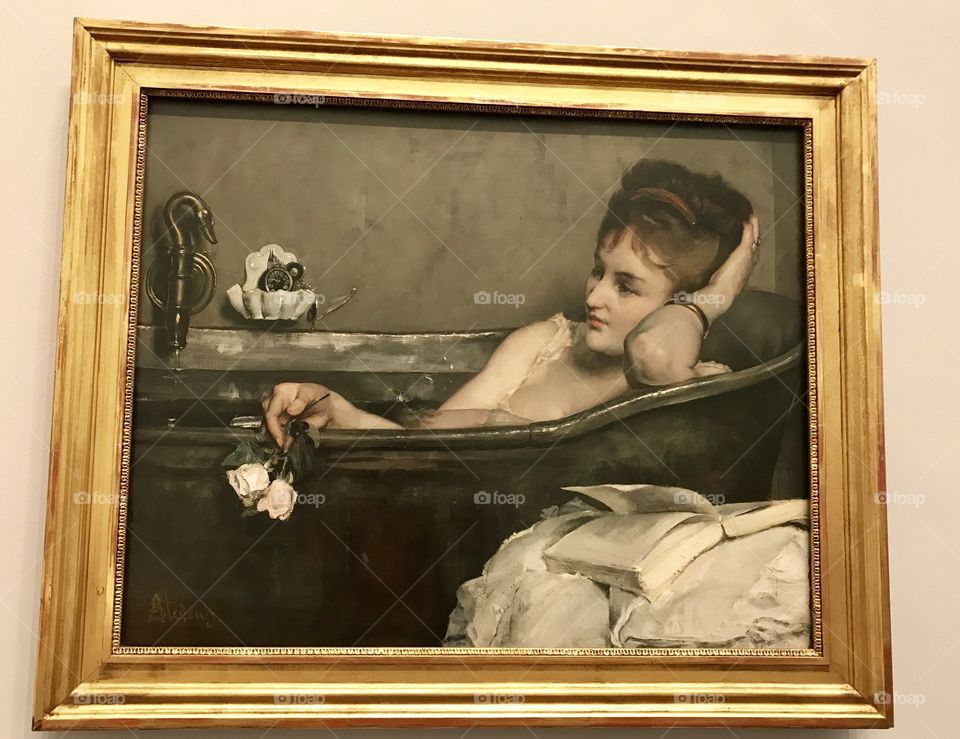 Lady in the tub