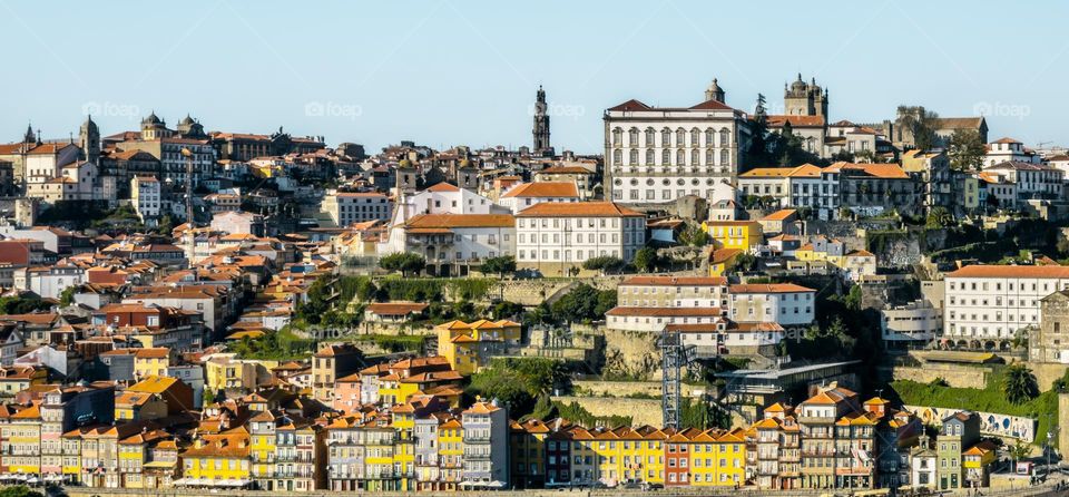 Riverside architecture in Porto, Portugal