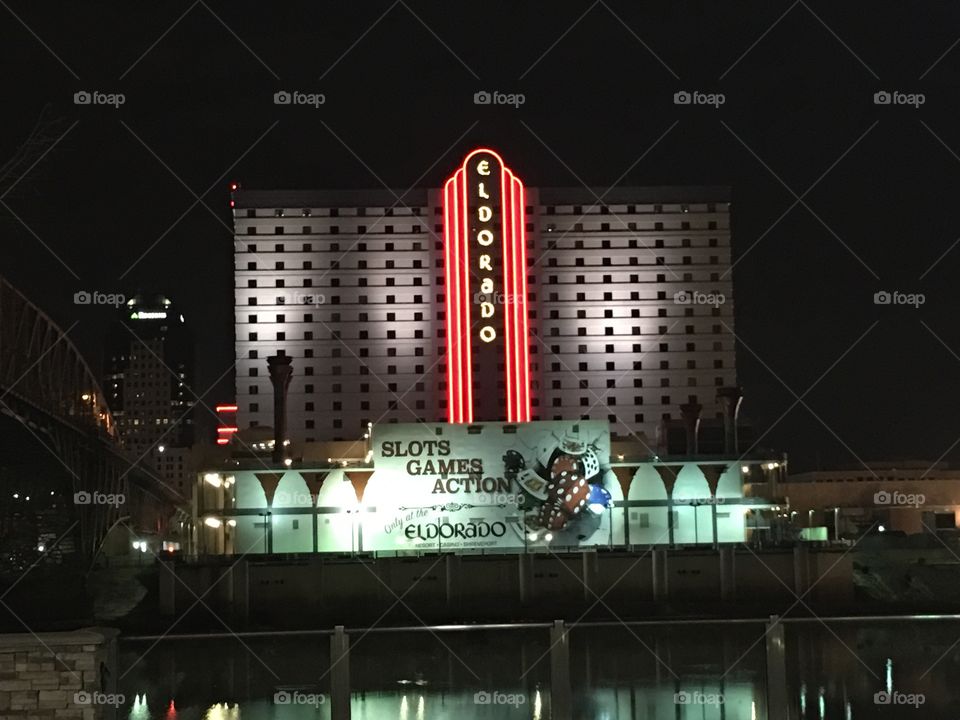 View of Eldorado casino along the Red River in Bossier City, Louisiana. 