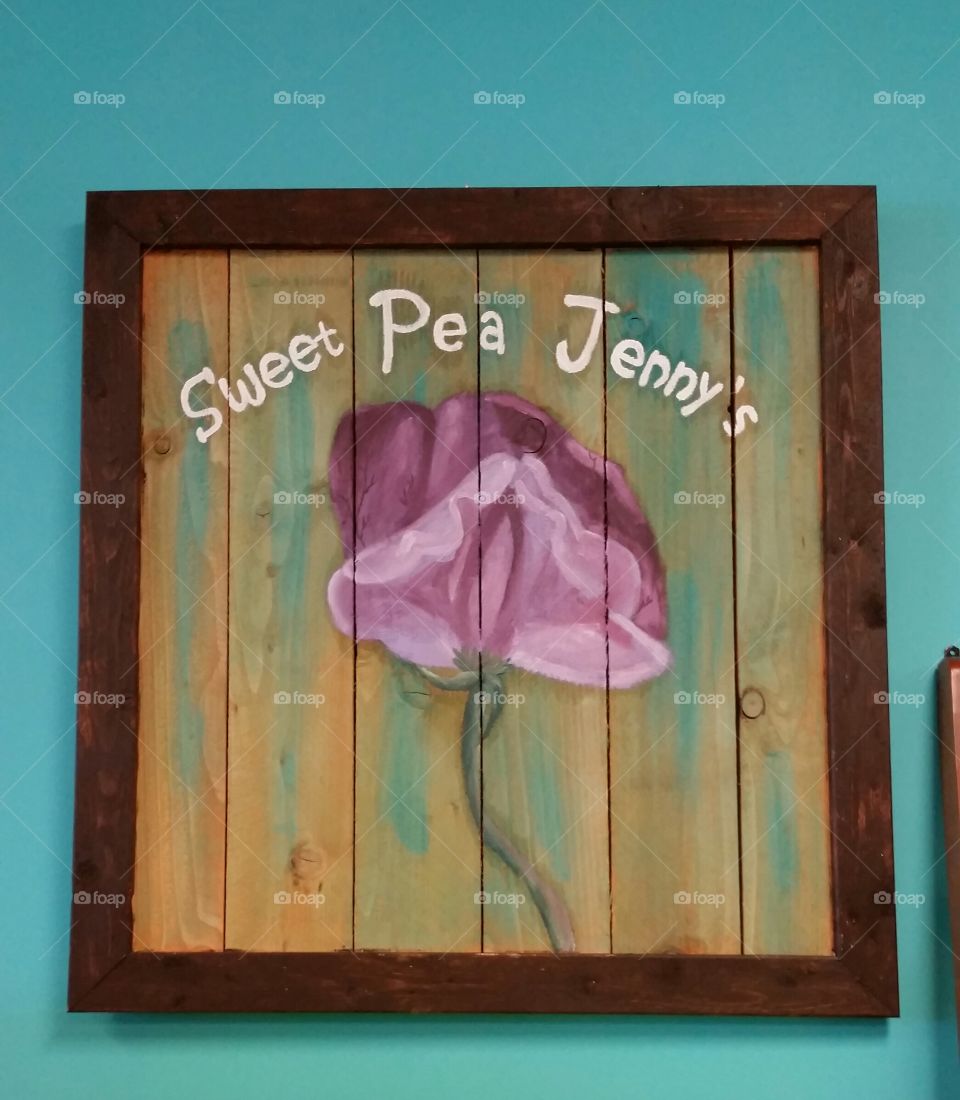 Sweet Pea Jenny's Sign