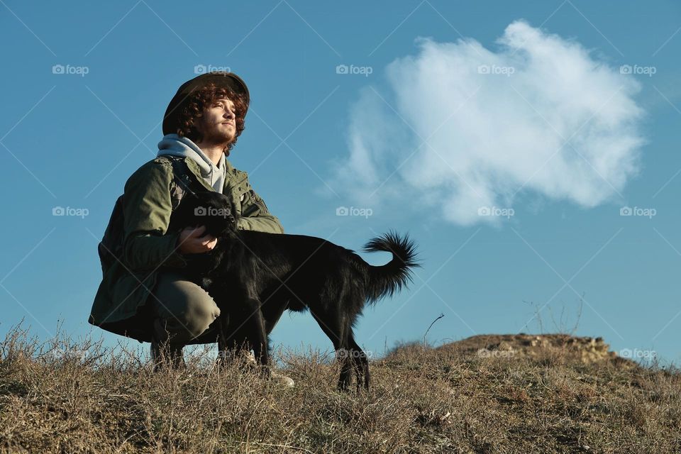 Man with a dog 