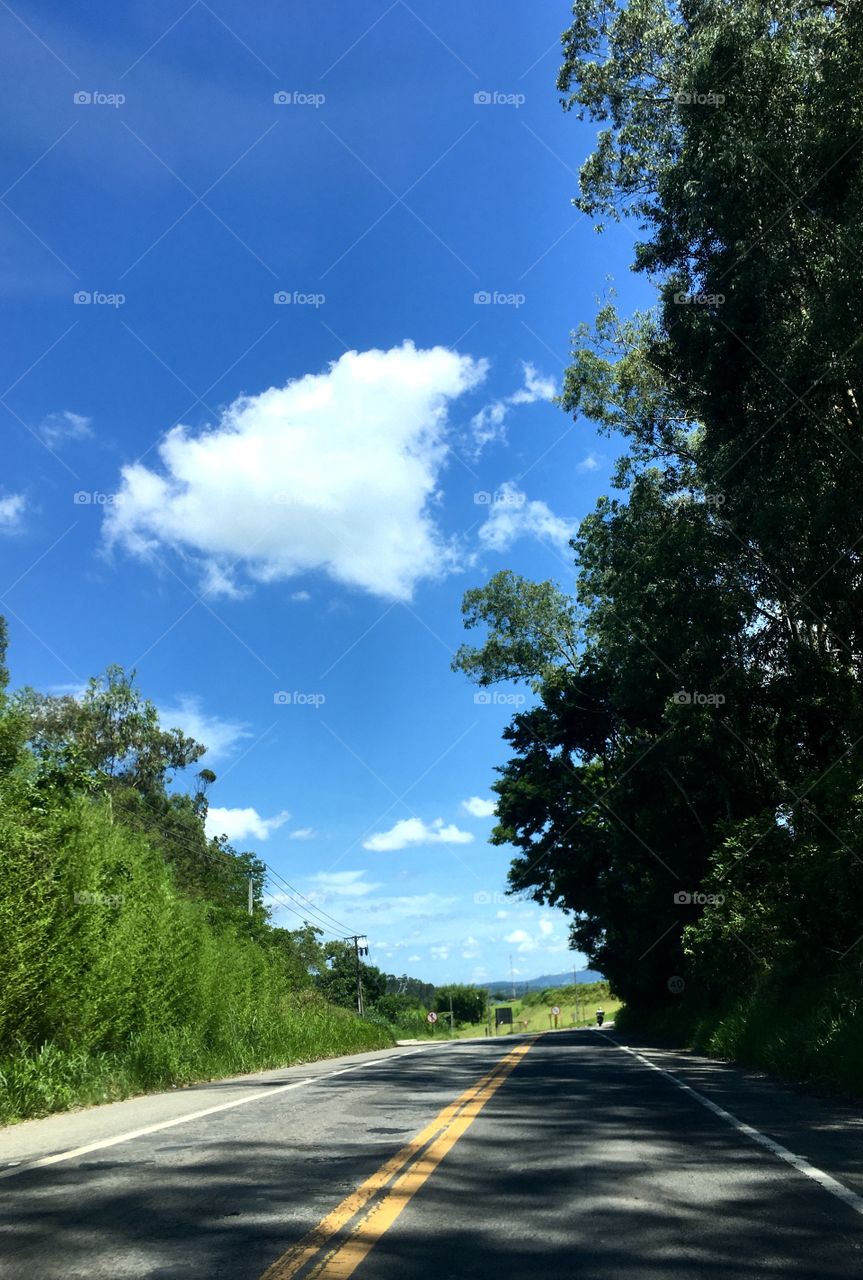 Pelas estradas bonitas do Interior Paulista eu vou rodando, e nessa combinação de azul, verde e branco vou contemplando a natureza.
Como não se inspirar neste trecho de Bragança a Jundiaí? Viva a beleza do Brasil!