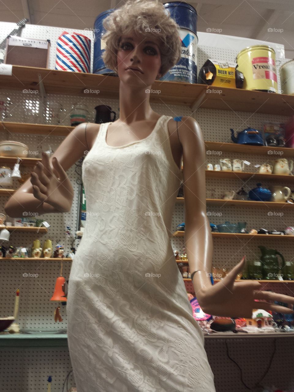 scary vintage mannequin