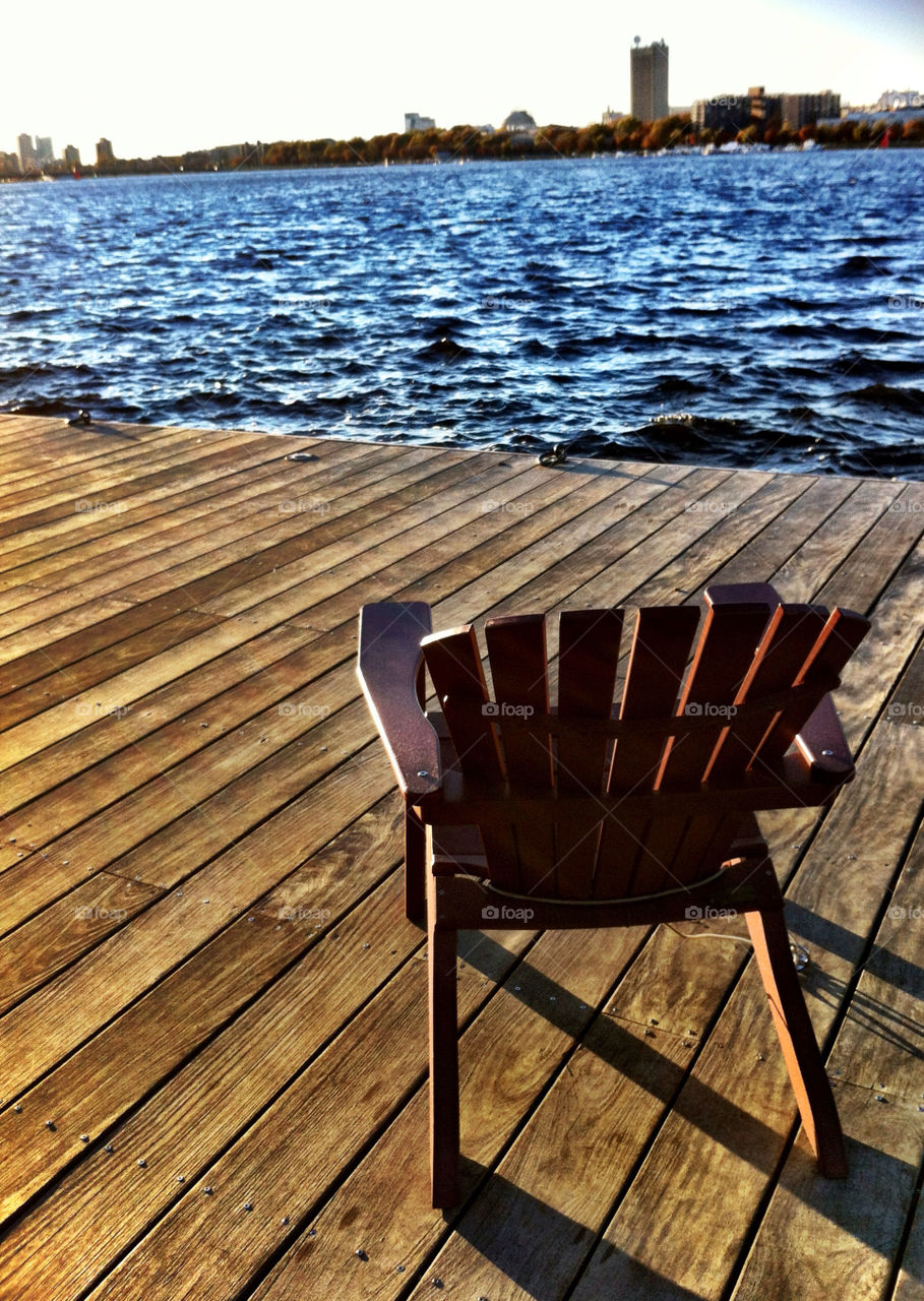 chair river boston empty by pixelakias