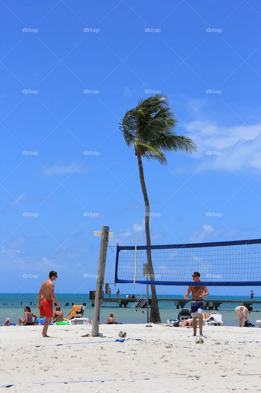 Volleyball at the beach 