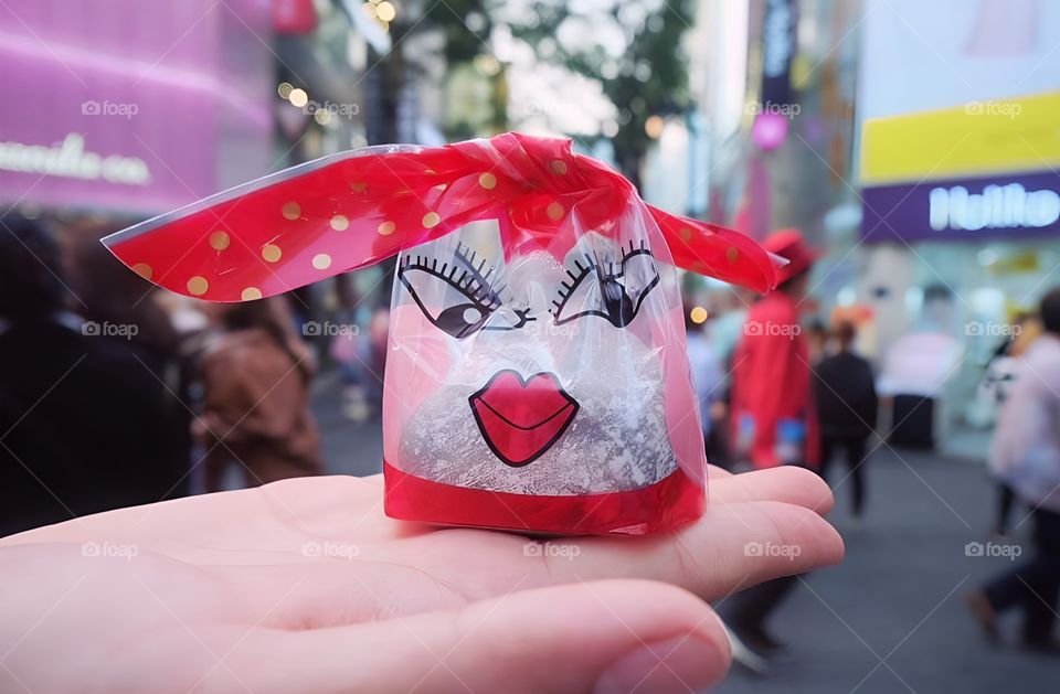 happy strawberry red bean package