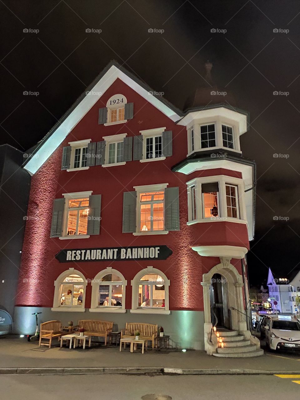 Zurich Switzerland nice night scenery