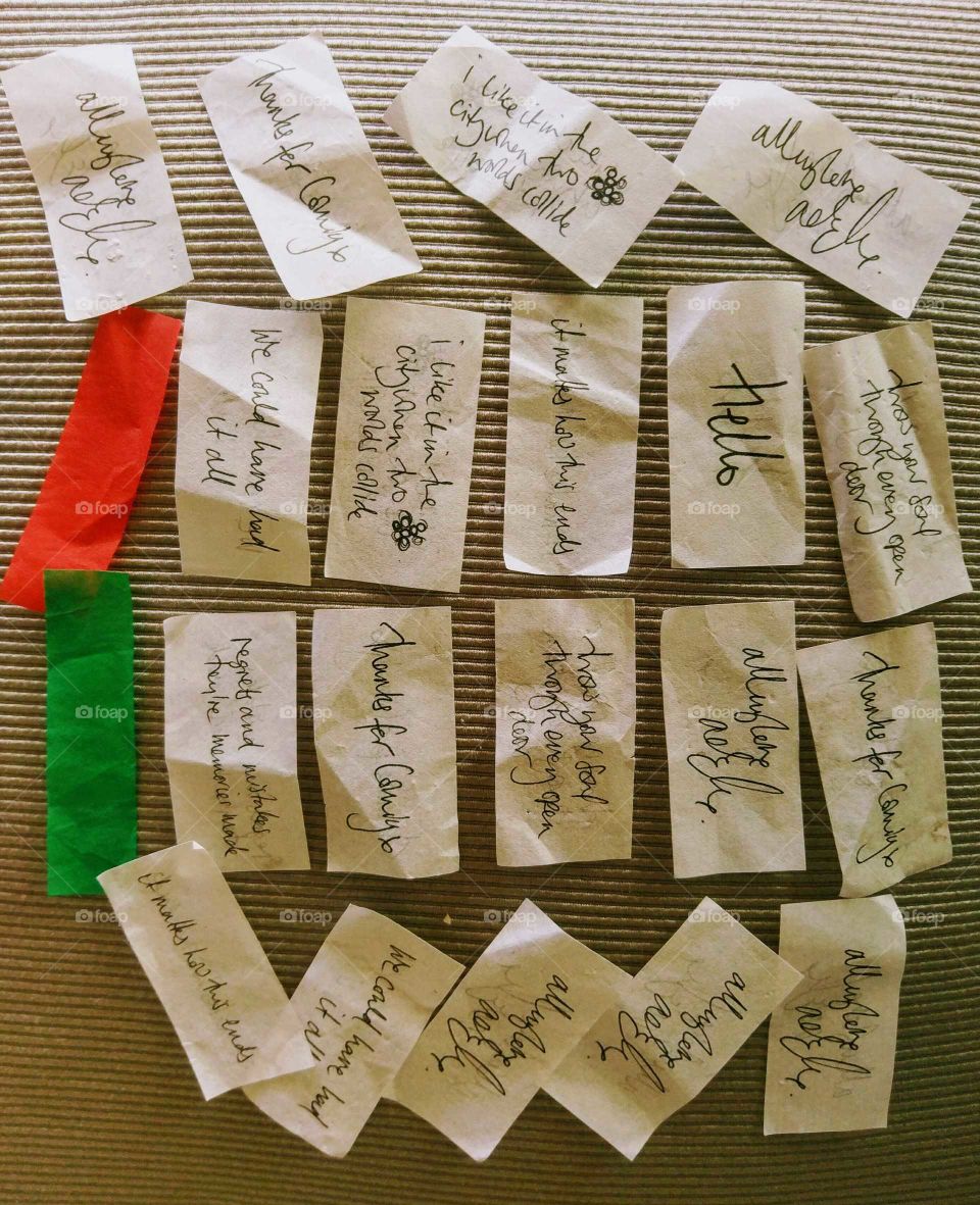 Adele confetti love notes